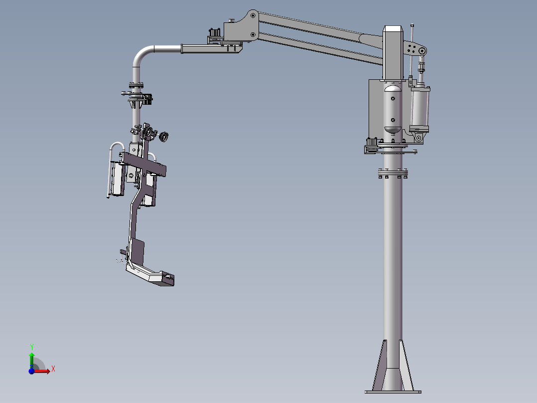 助力机械手 机械自动化 机械3D前视图