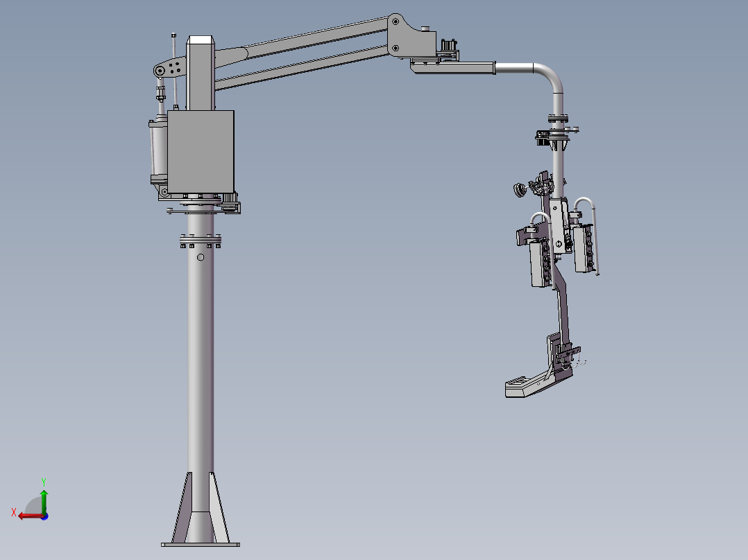 助力机械手 机械自动化 机械3D后视图