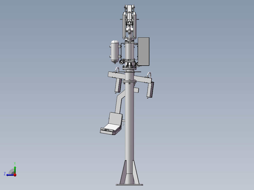 助力机械手 机械自动化 机械3D右视图