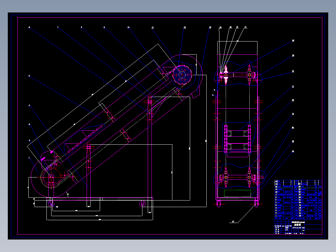 N500提升机的工作机架结构设计