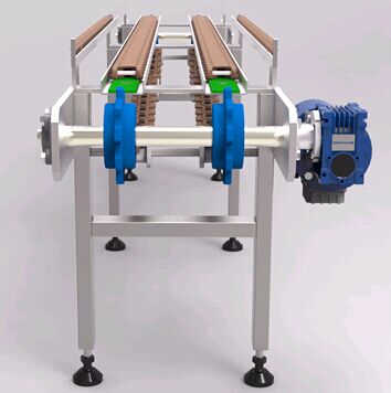 双排链条传送带3D图纸 非标自动化设备3D图纸3D模型