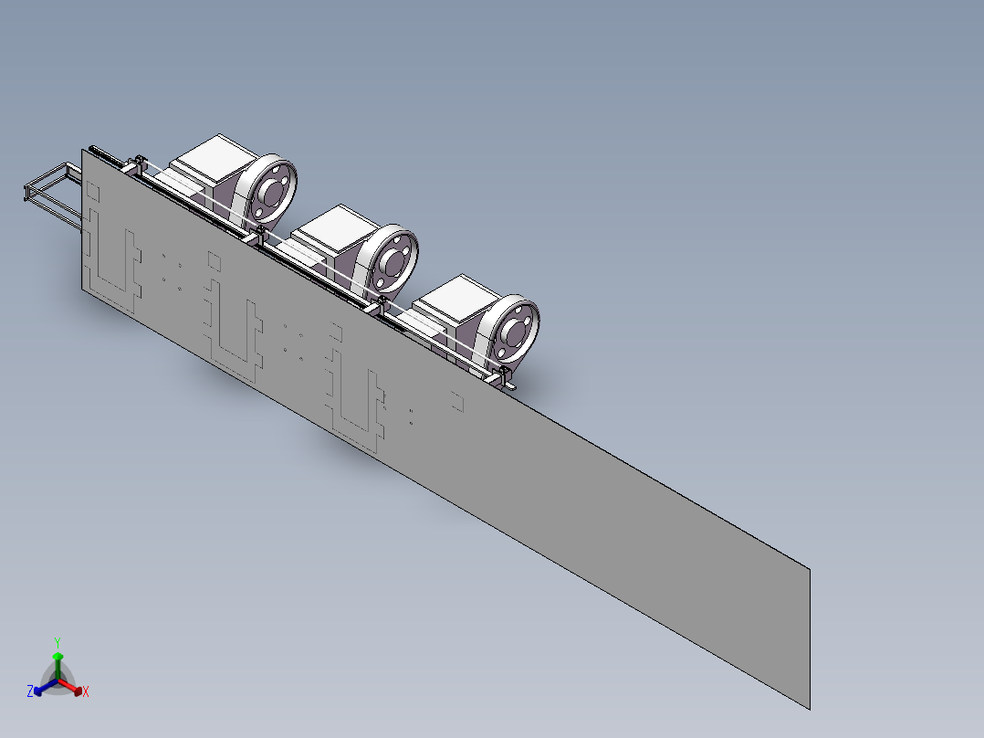 冲床搬运 非标自动化设备3D图纸3D模型正等轴测图