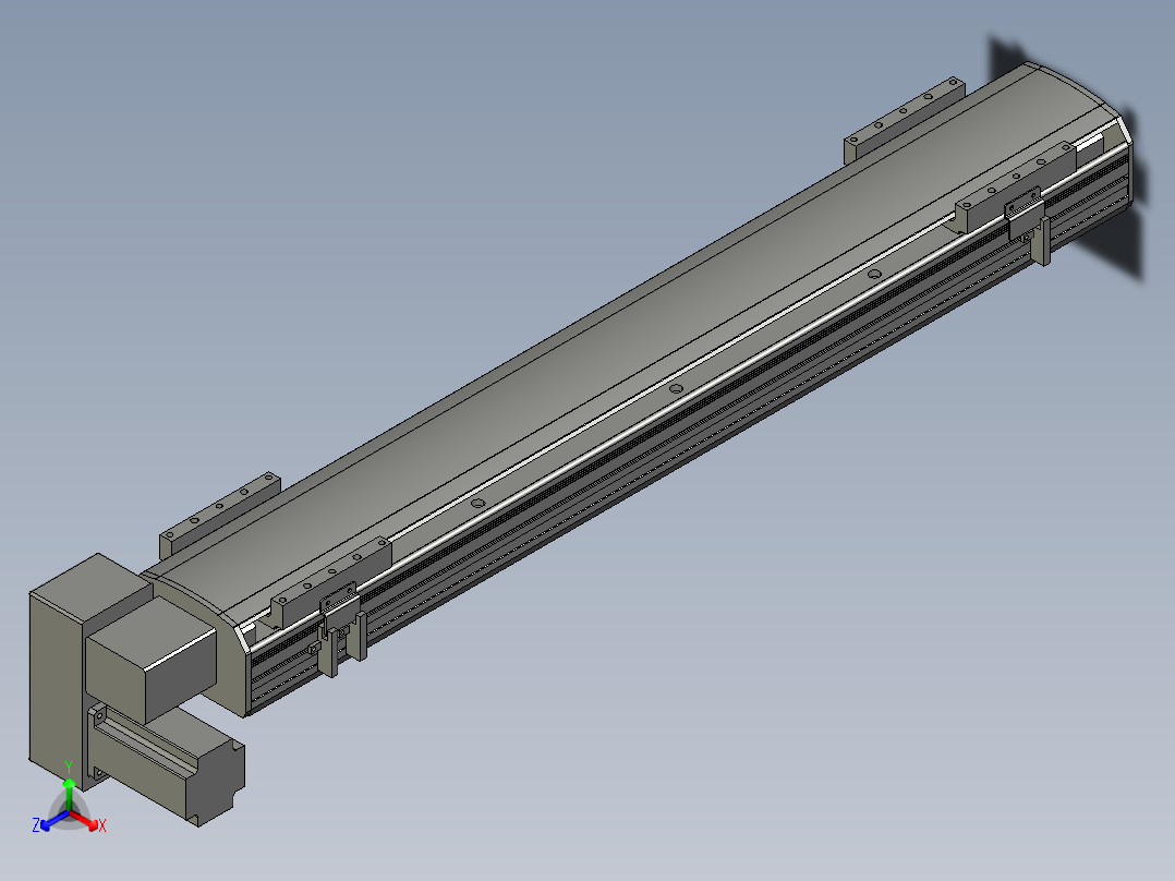 直线模组WG-LHB12-S650-LD设计图纸正等轴测图