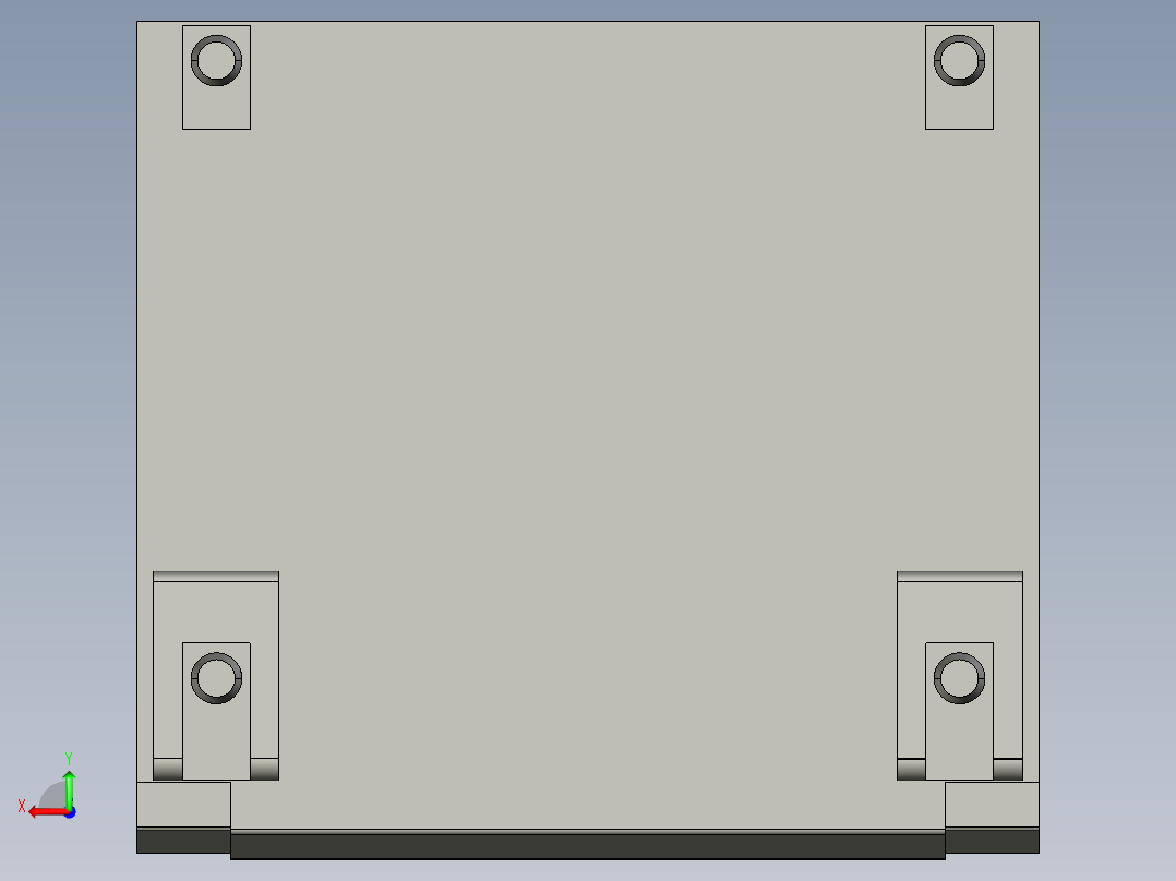 基恩士LS-S11_kc图纸模型后视图