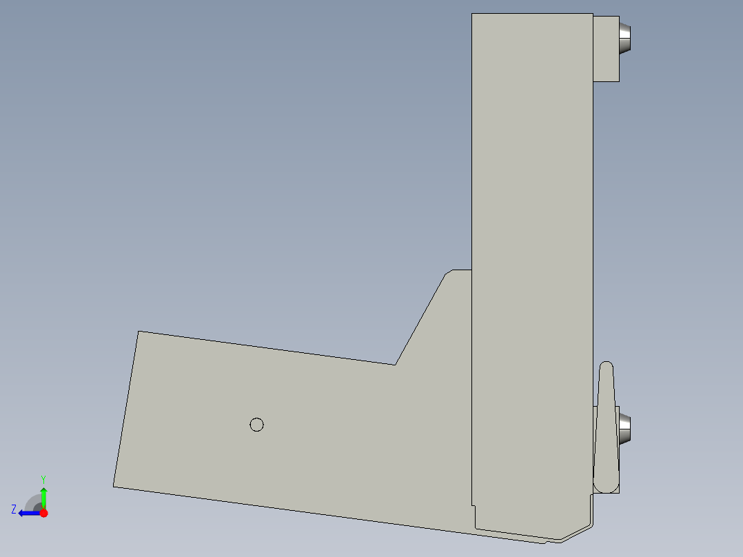 基恩士LS-S11_kc图纸模型右视图