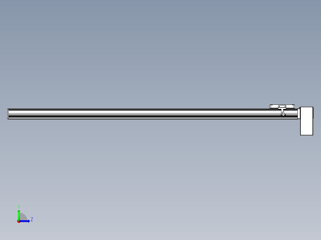 同步带全封闭直线模组TPA-HCB-105D-90-L1300-LP-C-P20-N3左视图