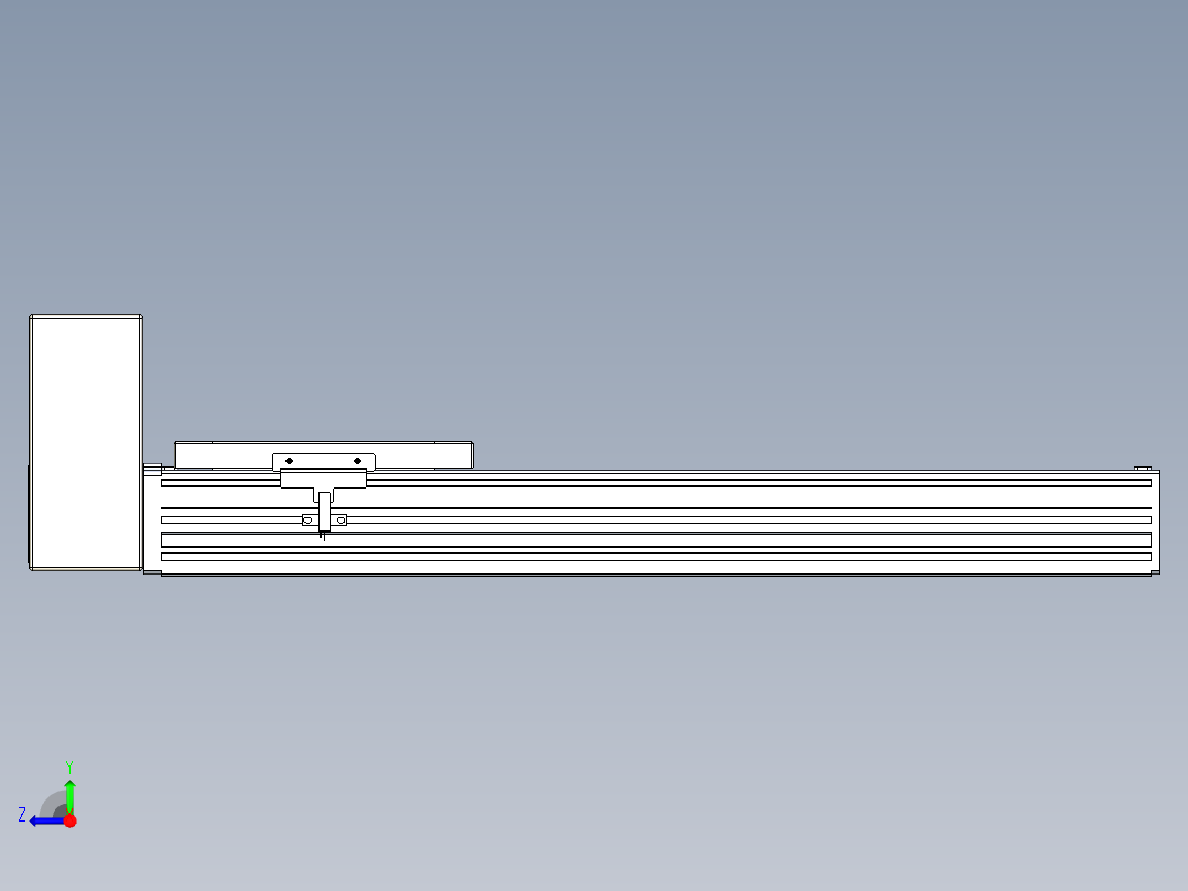 同步带全封闭直线模组TPA-HCB-120D-90-L350-RU-C-P40-N3右视图