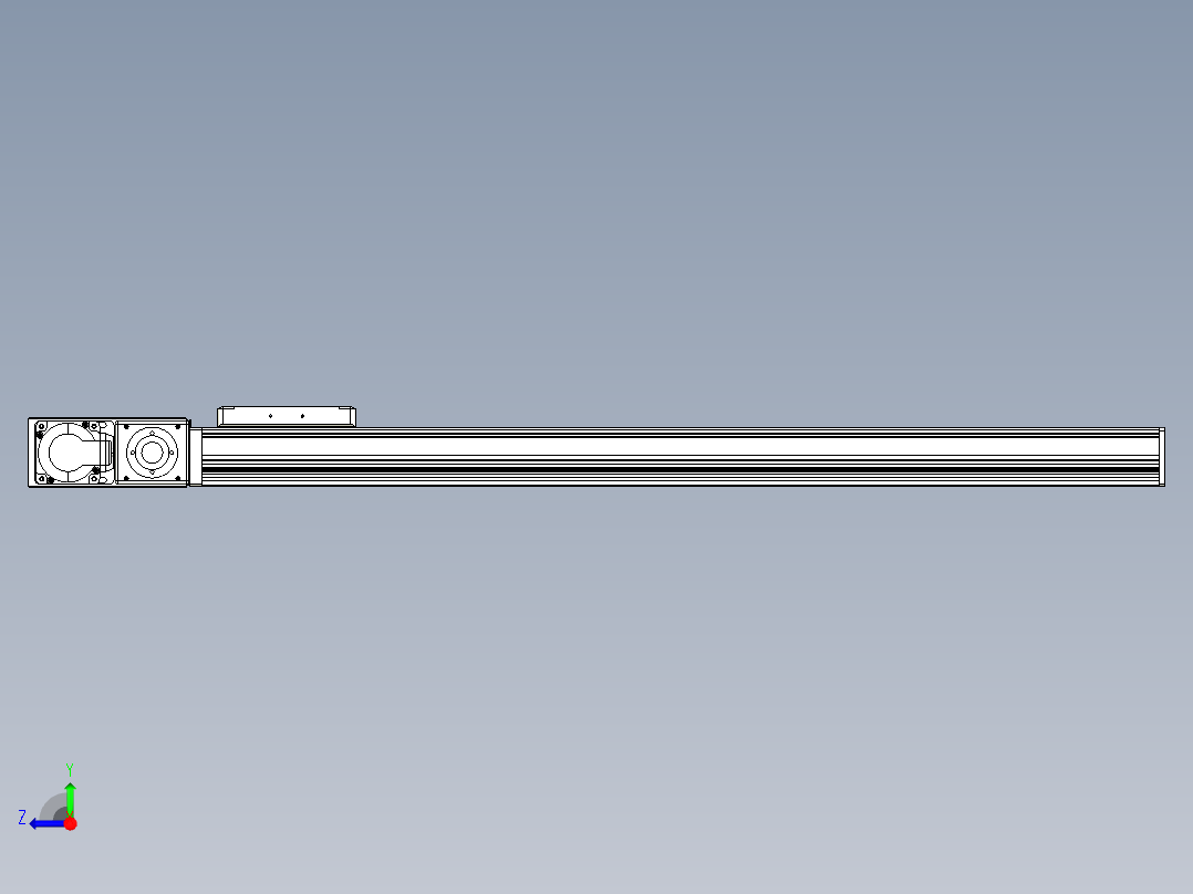 同步带全封闭直线模组TPA-HCB-105D-90-L700-ML-C-P20-N3右视图