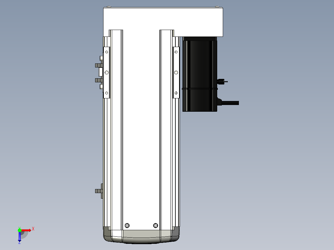 Toyo东佑达直线模组-ETH13-200-BR-200W+煞車俯视图
