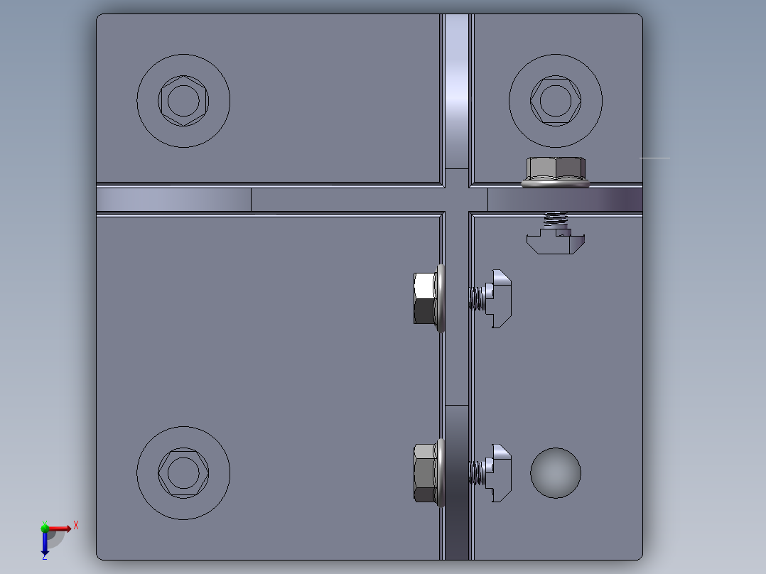 铝型材及其附件5.11.4590.STB俯视图