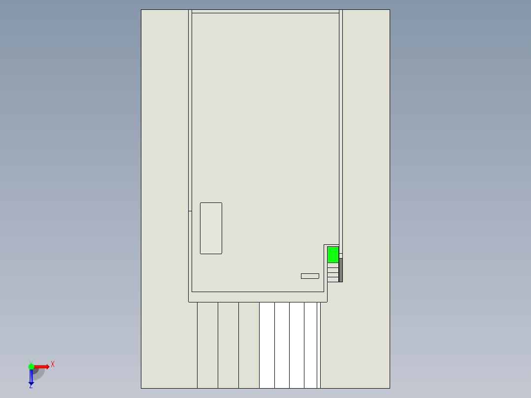 极简的房子俯视图