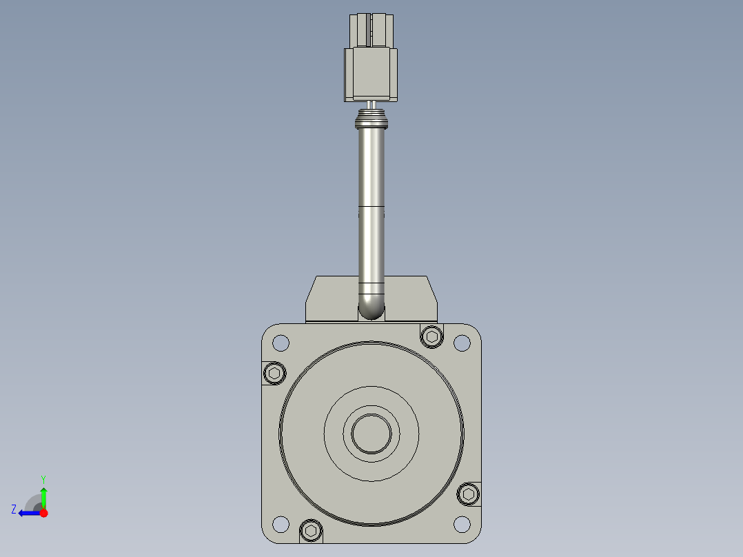200W MHMD伺服马达右视图