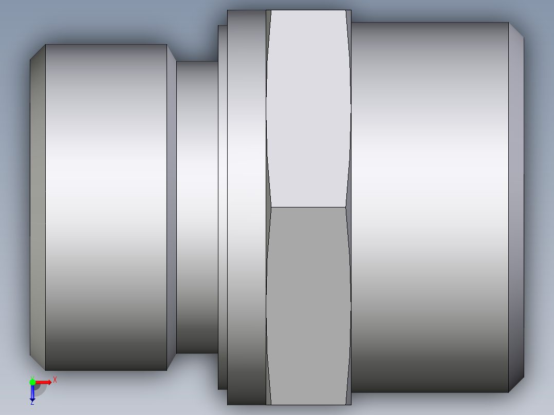 卡套式工业通用硬管接头EO_Male_Stud_connector_GE22LREDOMD71俯视图