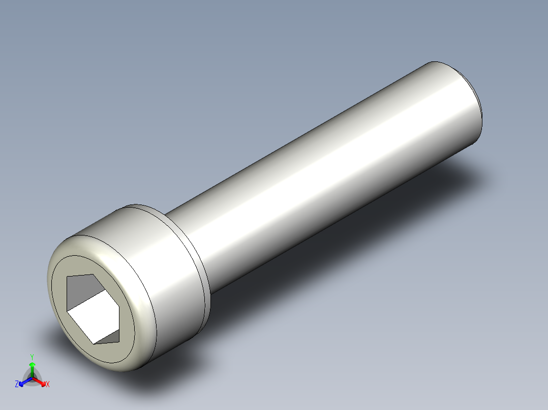 不銹鋼有頭內六角全牙螺絲ASCBB-3D多系列多零件图纸模型