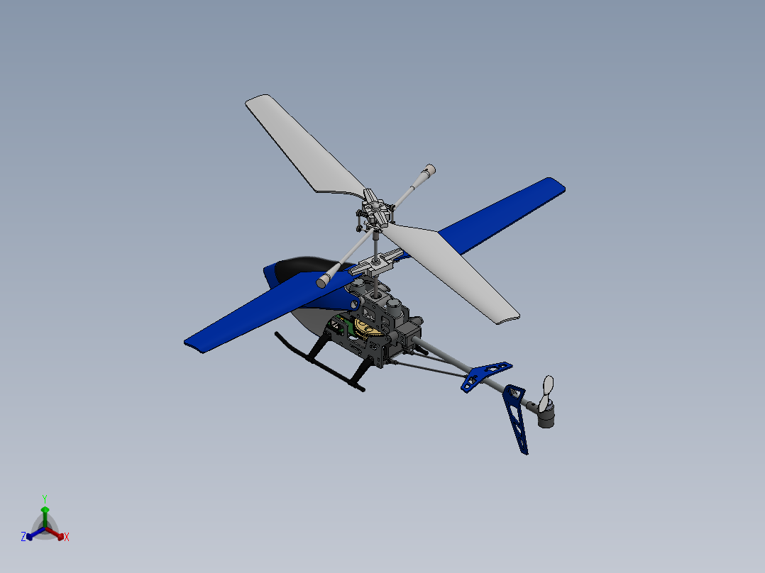 直升飞机 飞机模型设计 (44)