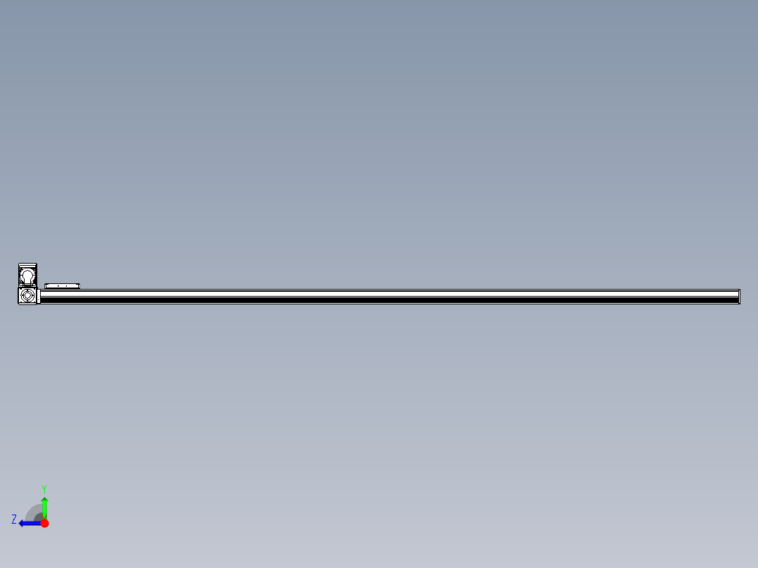 同步带全封闭直线模组TPA-HCB-105D-90-L2350-LU-C-P20-N3右视图