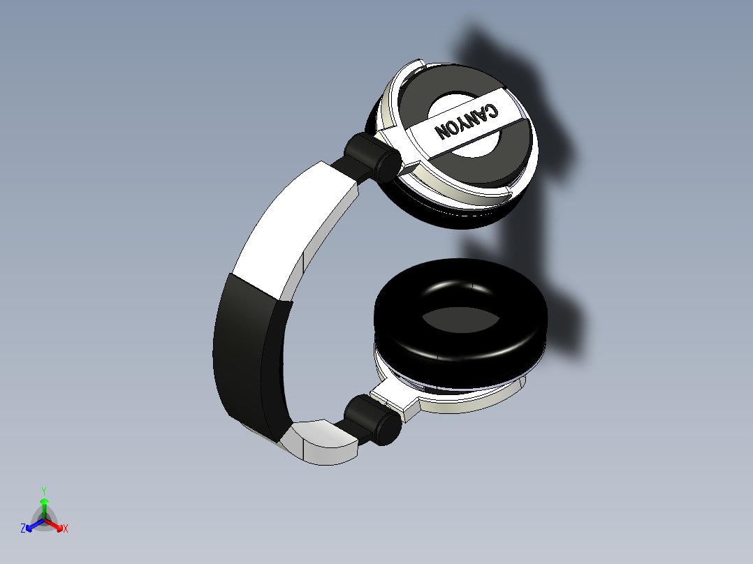 耳机3正等轴测图