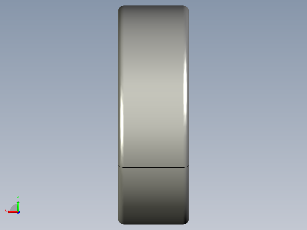 深沟球轴承6301后视图