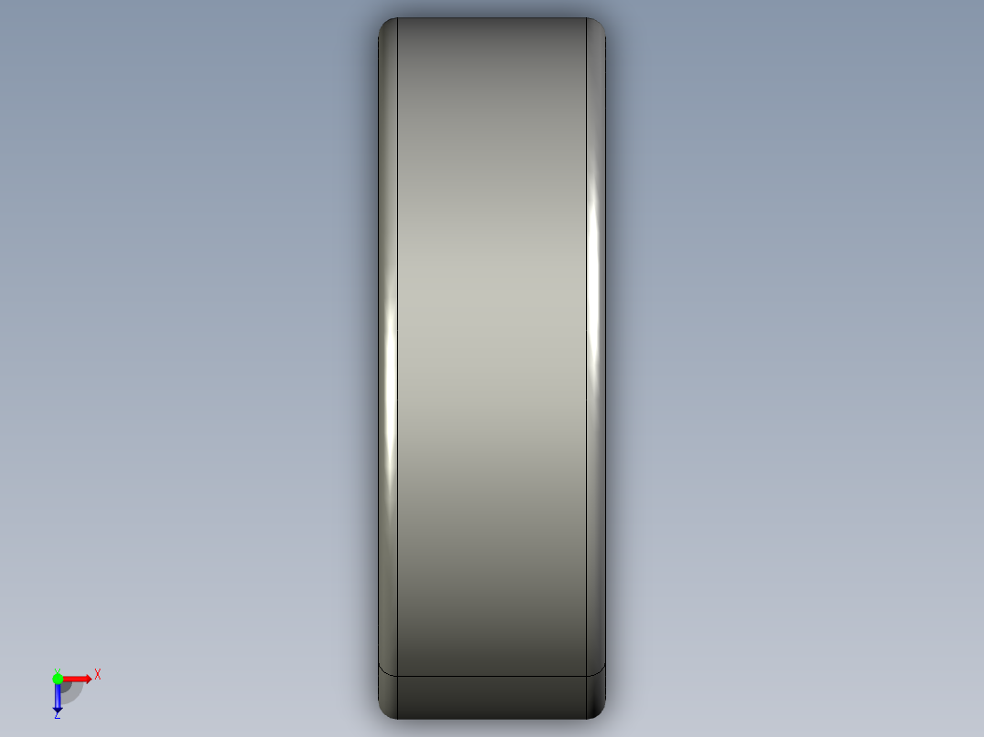 深沟球轴承6301俯视图