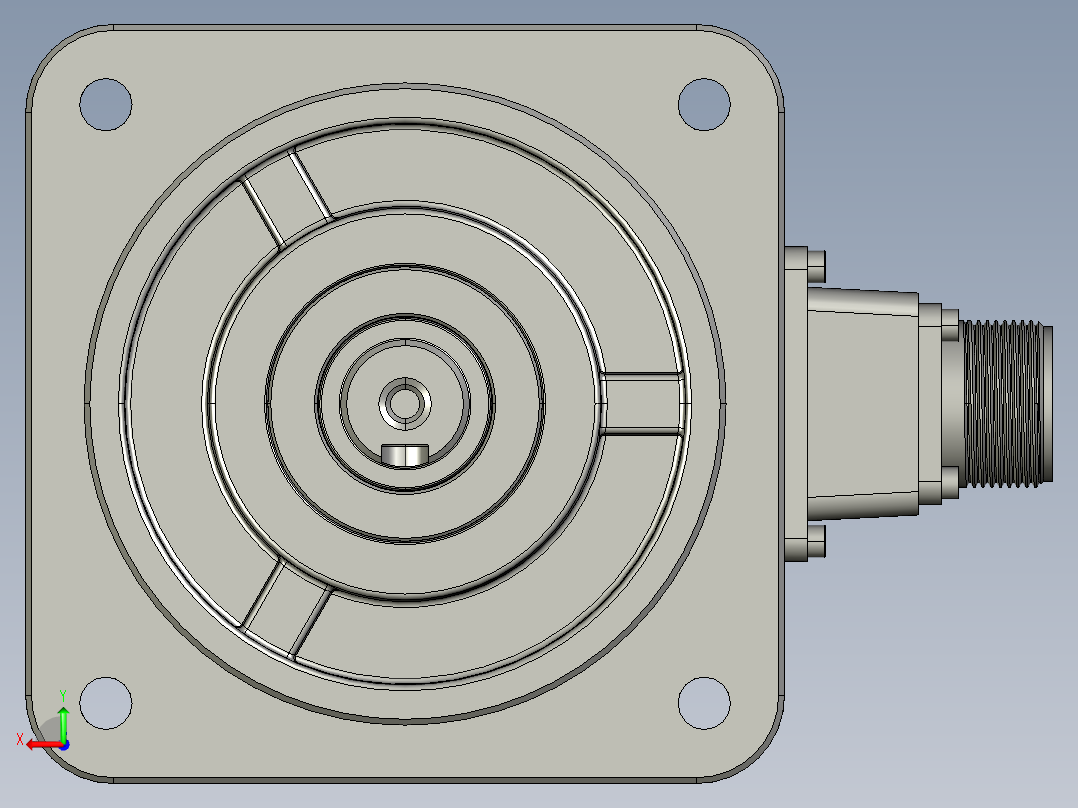 电机MS6G-130CM25BZ2-21P0后视图