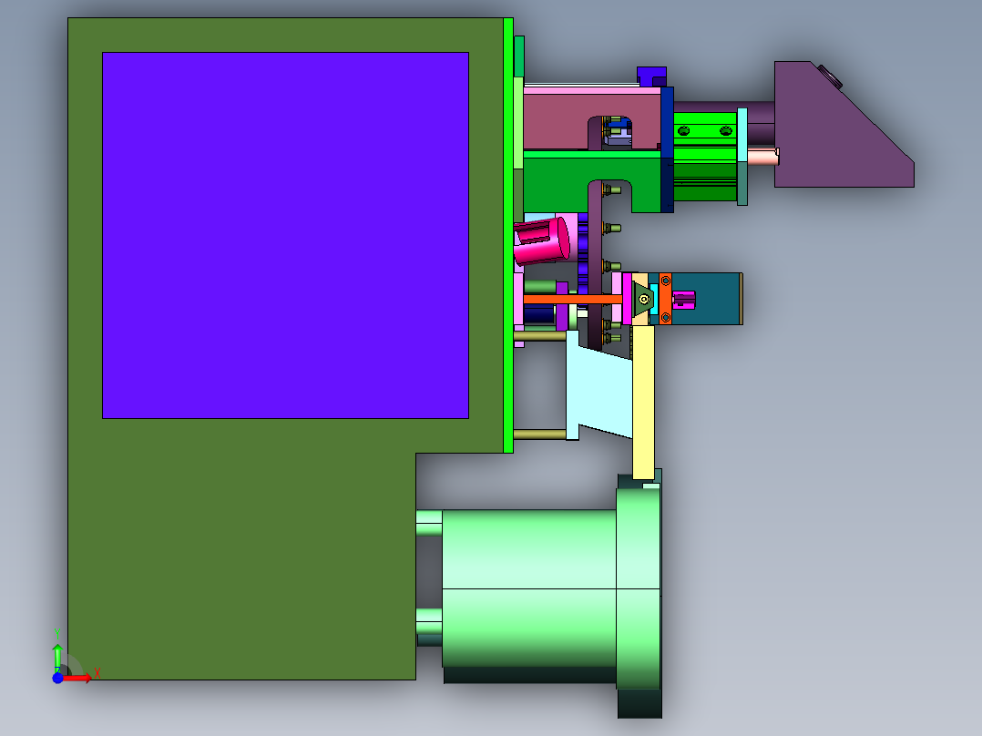金属接头管子铆压机前视图