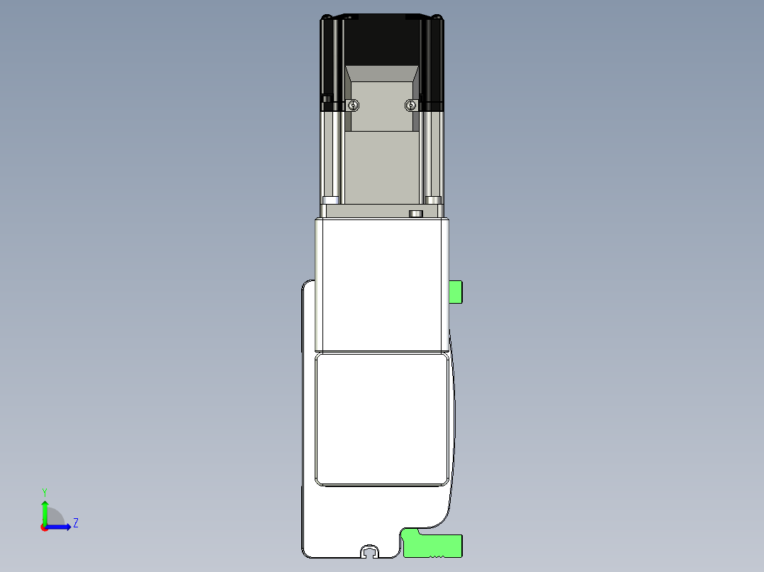 同步带滑台-半封闭B13-L90-S1800-R-P40-D3左视图