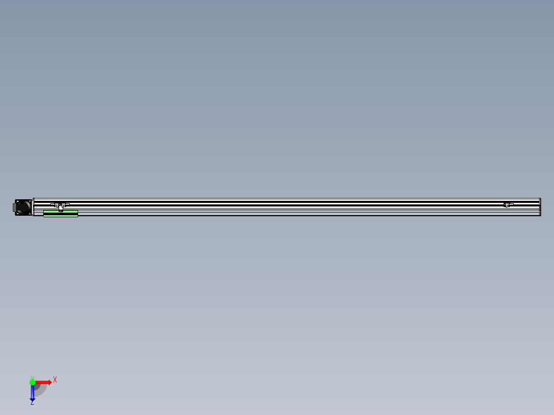 同步带滑台-半封闭B13-L90-S1800-R-P40-D3俯视图