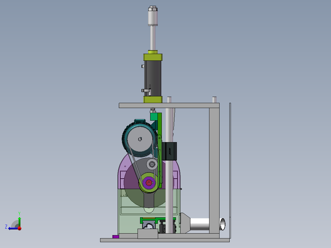 L42P 精密切割机sw18右视图