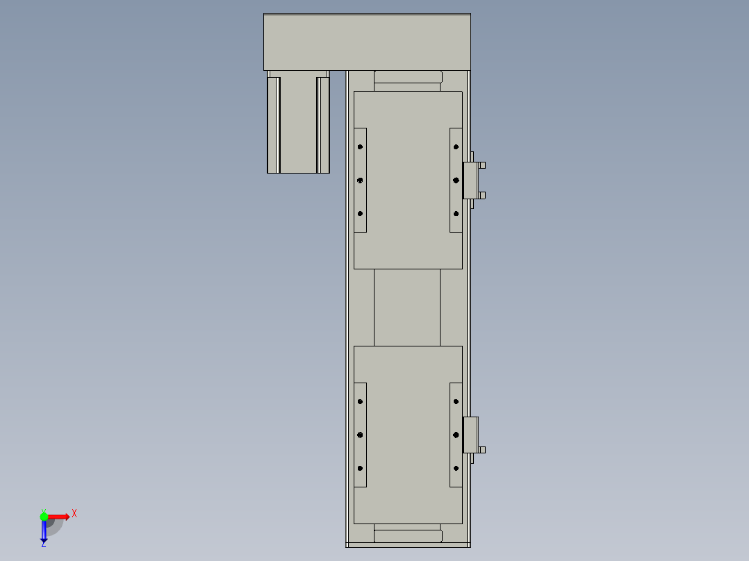 直线模组WG-LHC12-S200-L设计图纸俯视图
