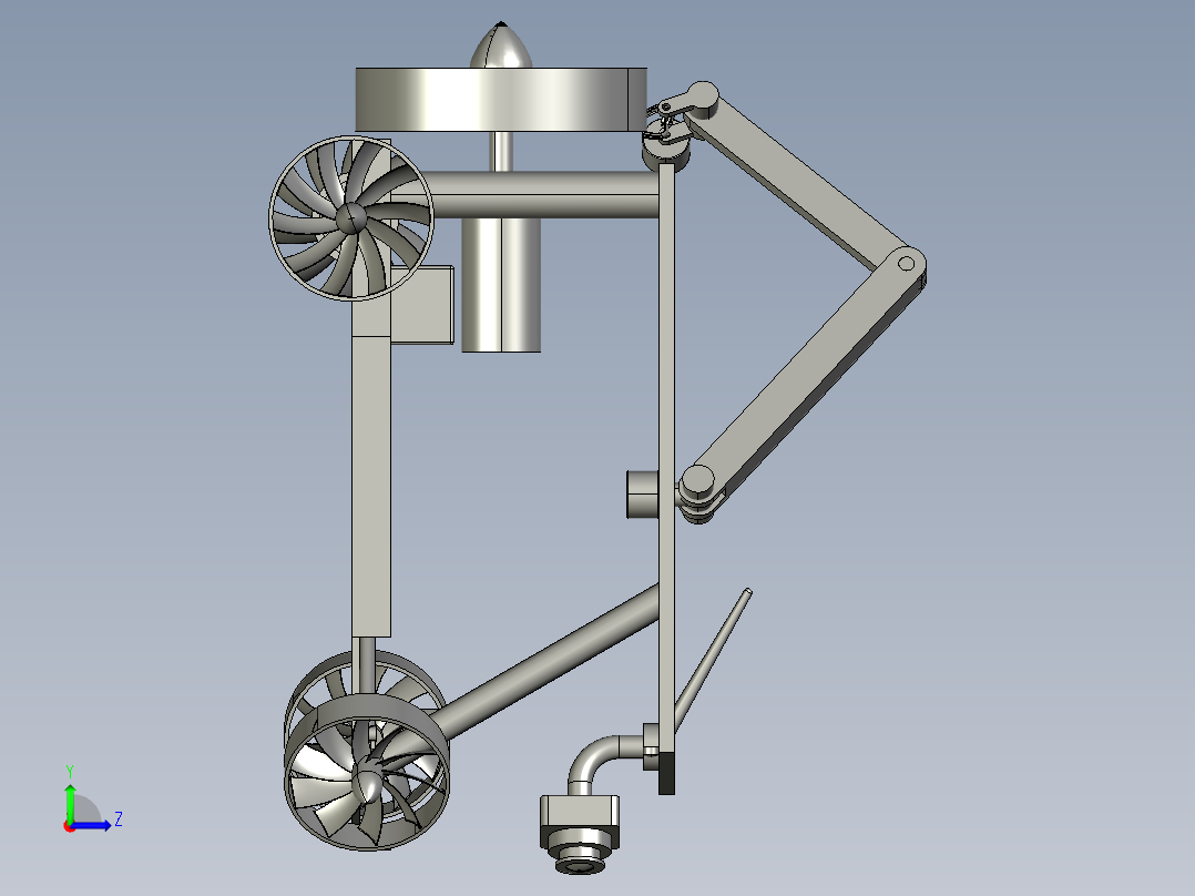 水下遥控车--igs stp左视图