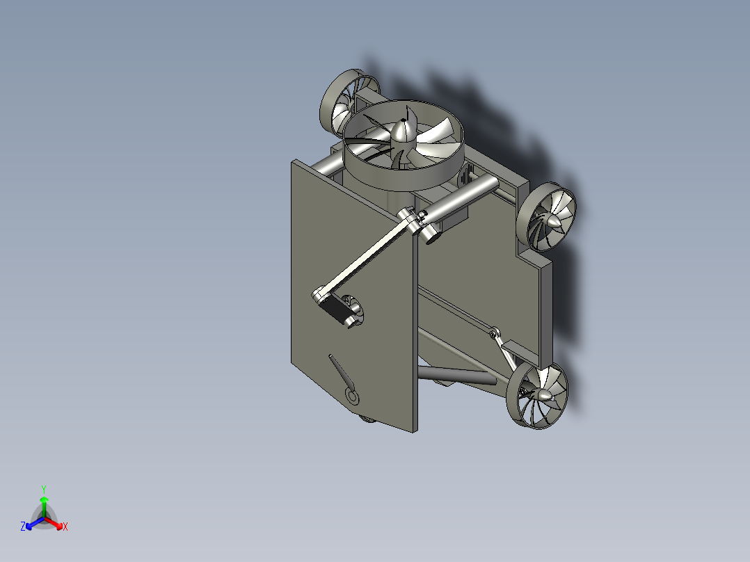 水下遥控车--igs stp正等轴测图