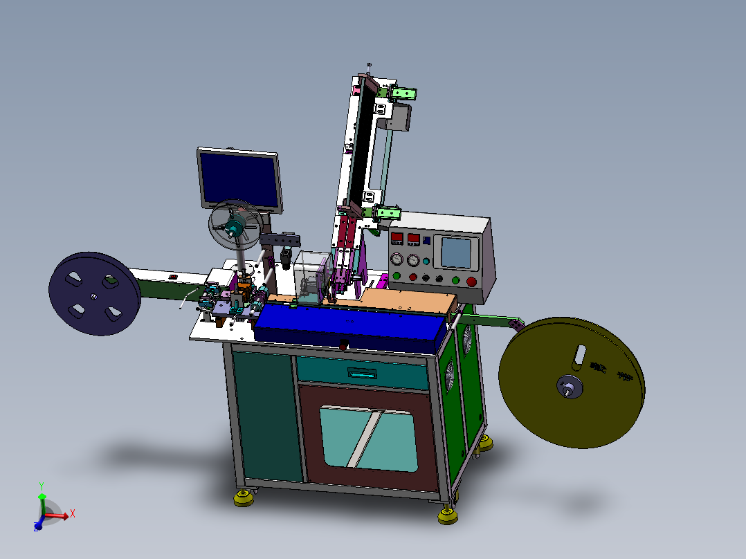 全自动SMD编带测试包装机