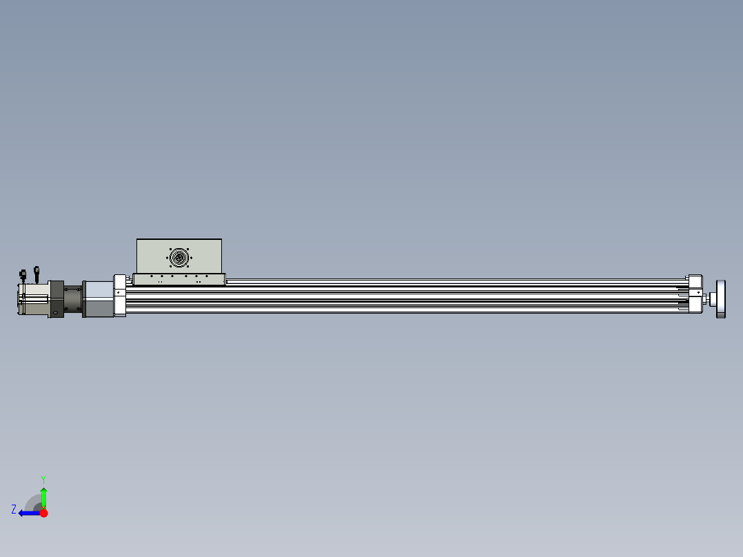 威洛博直线电机模组EB8ZR-L200-S1320-RZP75B5K-ZP755K-MS3右视图