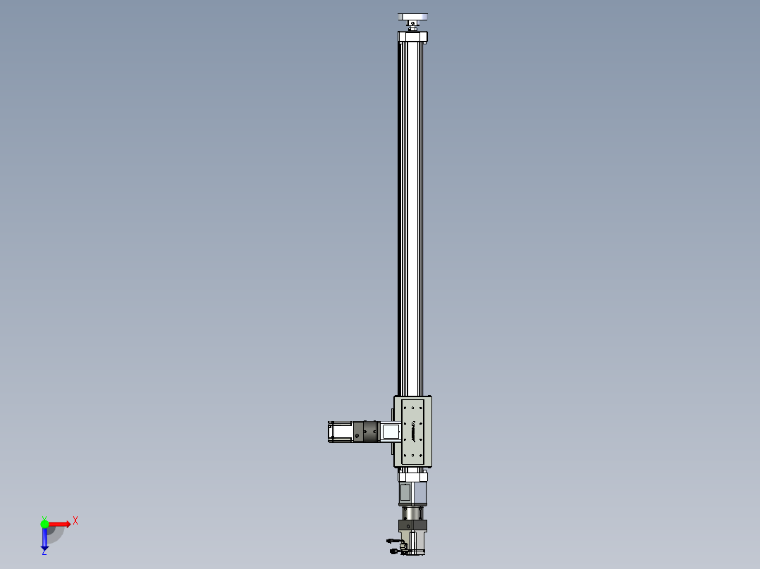 威洛博直线电机模组EB8ZR-L200-S1320-RZP75B5K-ZP755K-MS3俯视图