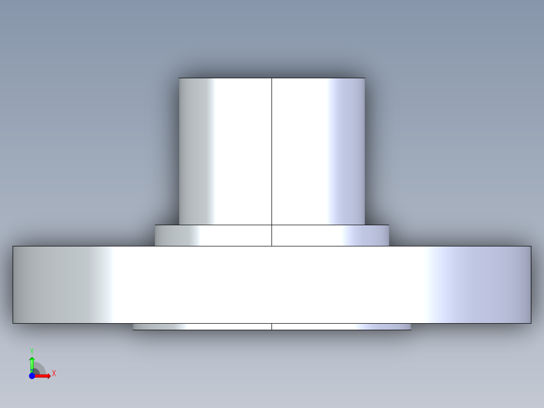 聚氯乙烯配件28-Sch80_Flange Vanstone_SPIG_856-012_1.25in前视图