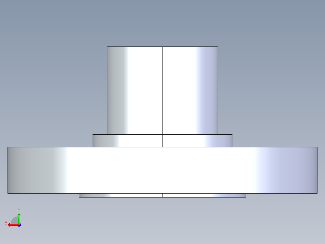 聚氯乙烯配件28-Sch80_Flange Vanstone_SPIG_856-012_1.25in后视图