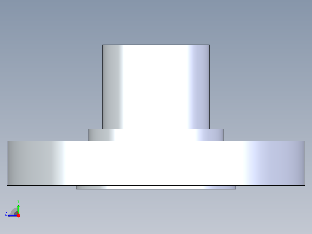 聚氯乙烯配件28-Sch80_Flange Vanstone_SPIG_856-012_1.25in右视图