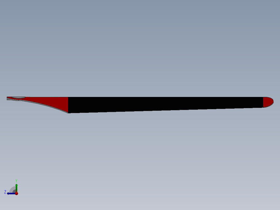 RC直升机机翼右视图