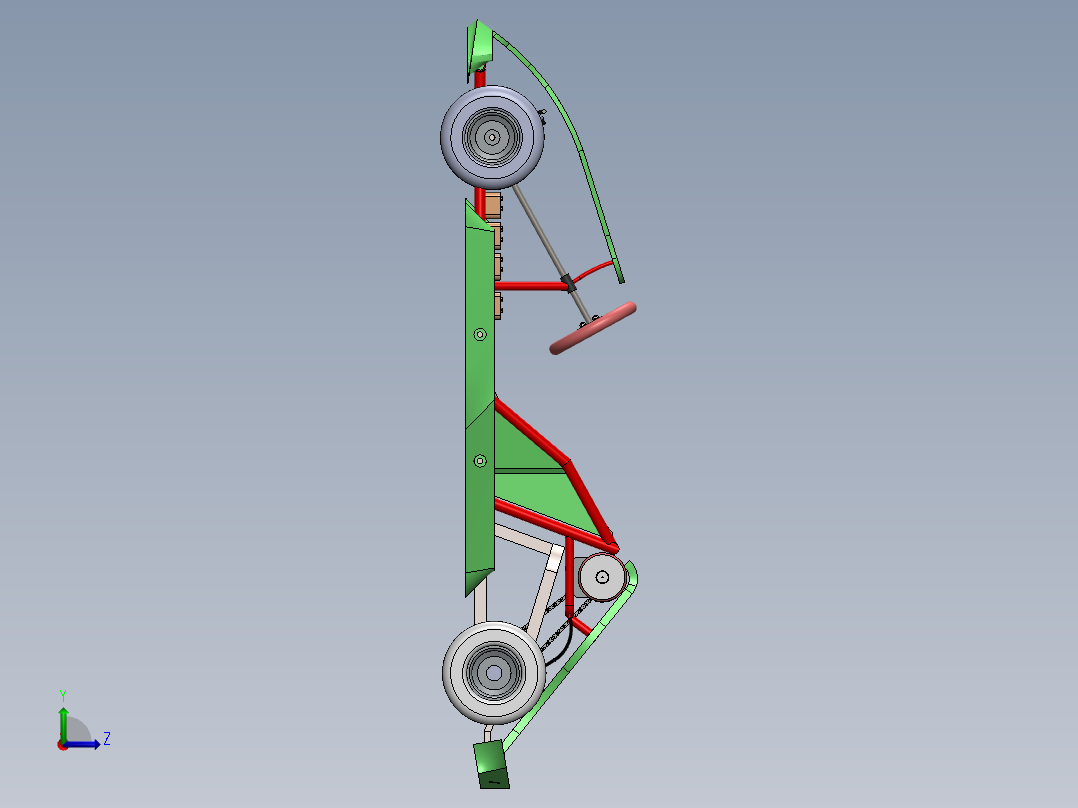 卡丁车模型左视图