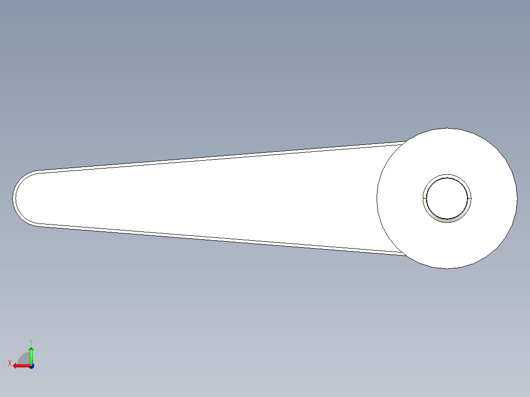 調整式把手(鋅合金)2442(B)-3D多系列多零件图纸模型后视图
