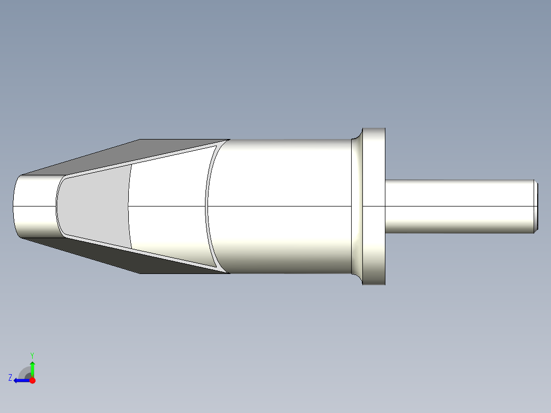 調整式把手(鋅合金)2442(B)-3D多系列多零件图纸模型右视图
