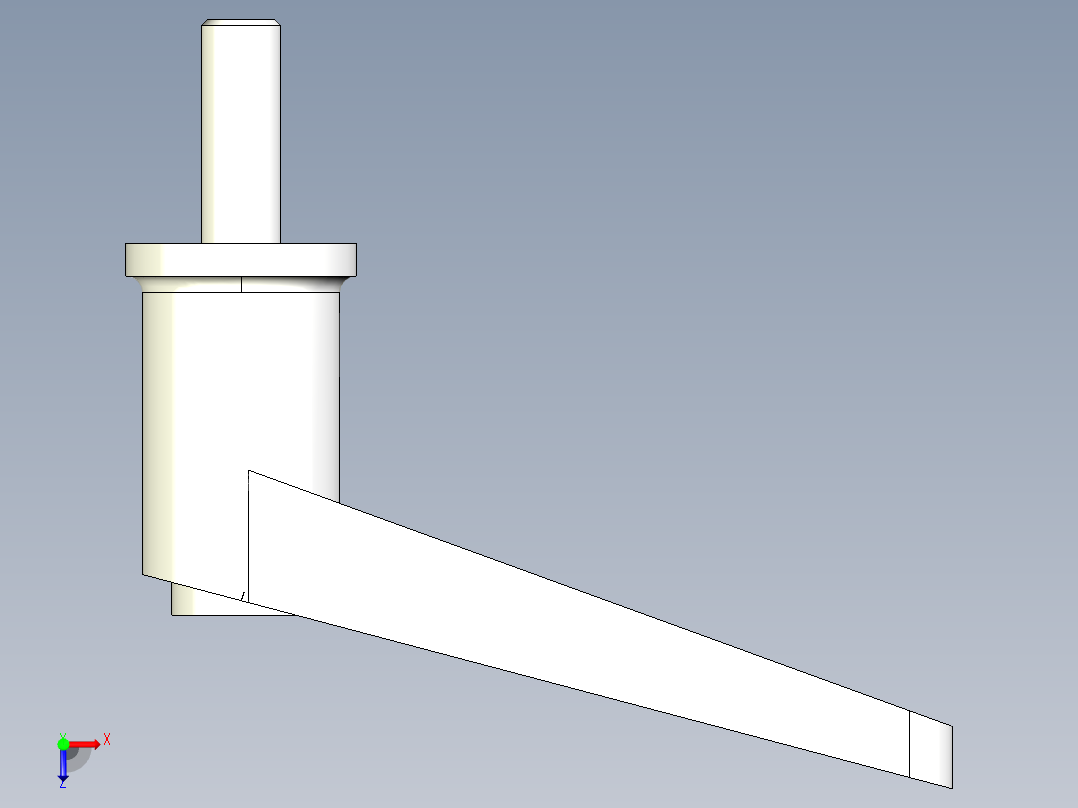 調整式把手(鋅合金)2442(B)-3D多系列多零件图纸模型俯视图