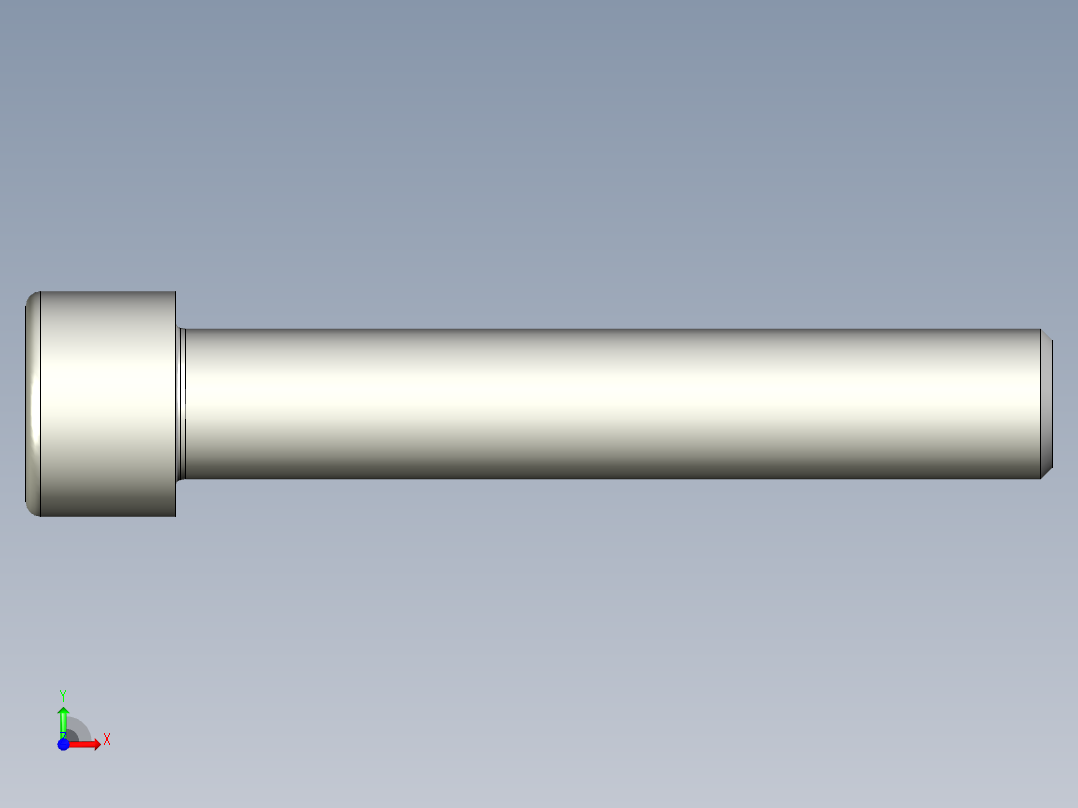 螺钉-DIN_912-M24x140.stp前视图