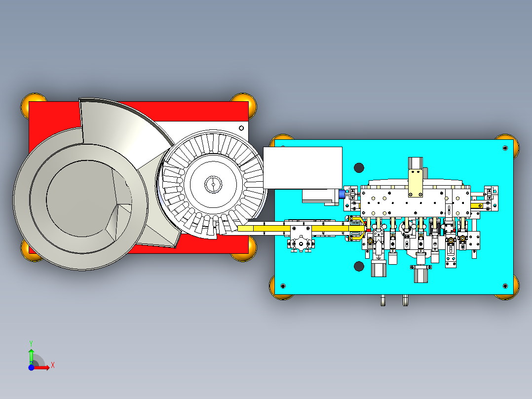 电子检测包装机M前视图