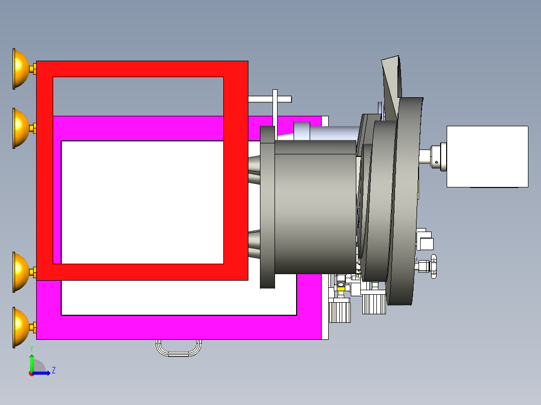 电子检测包装机M左视图