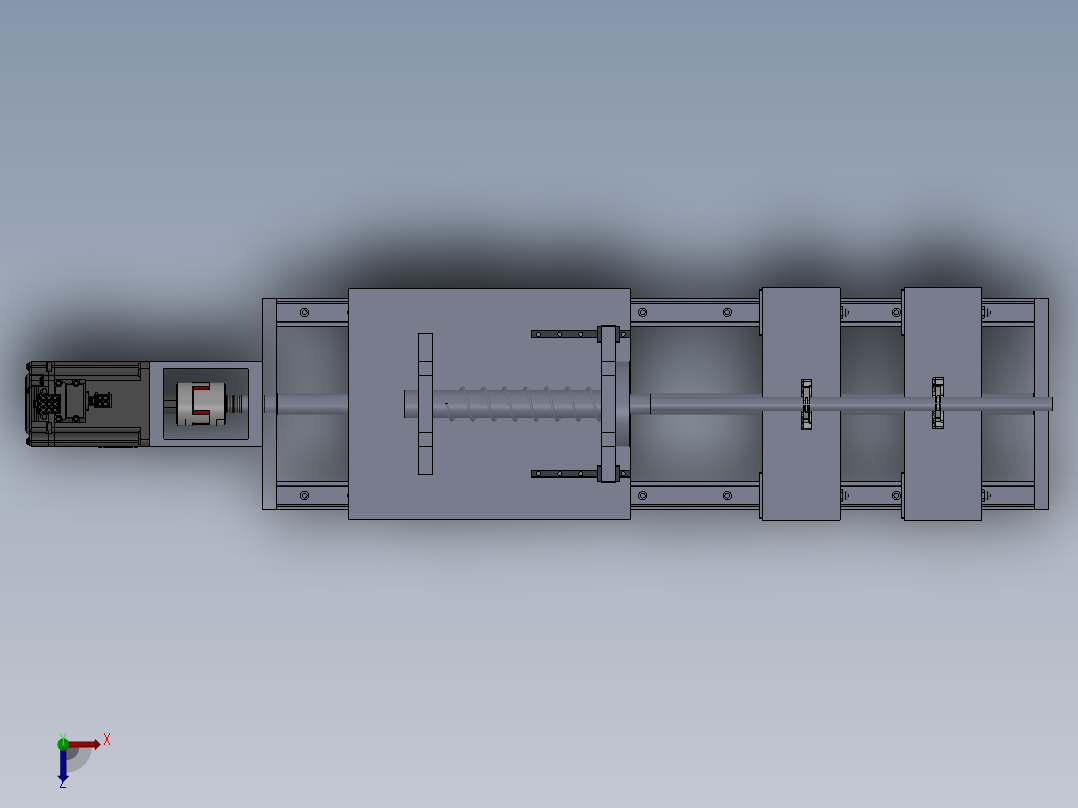 柔性送料机构俯视图