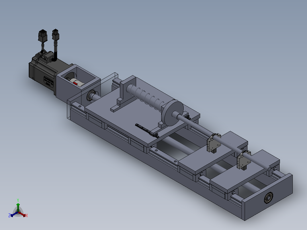 柔性送料机构正等轴测图