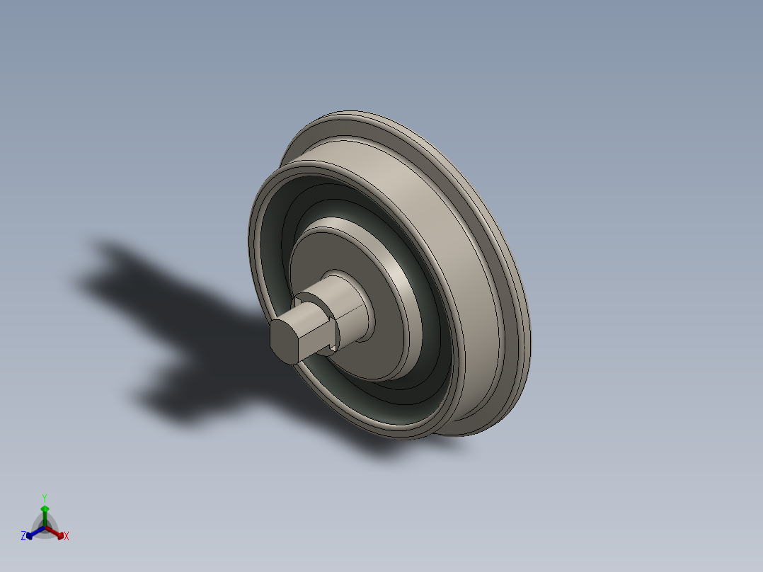 窑车框架正等轴测图