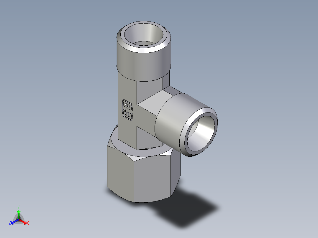 卡套式工业通用硬管接头EO_Swivel_nut_run_tee_EL08LOMDCF