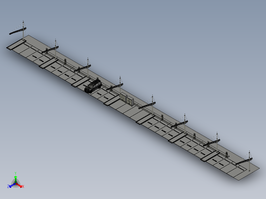 电动汽车与充电桩 车棚